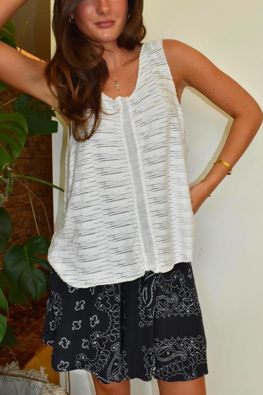 Ole Bubble Cotton Bandana Shorts Navy